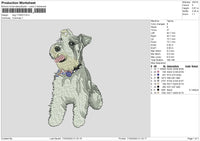 Dog 1704 Embroidery File 6 sizes