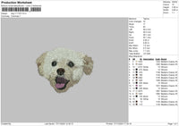 Dog 1711 Embroidery File 6 sizes