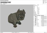 Dog 1804 Embroidery File 6 sizes