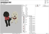 Dog 1805 Embroidery File 6 sizes