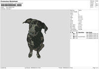 Dog 1808 Embroidery File 6 sizes