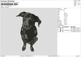 Dog 1808 Embroidery File 6 sizes