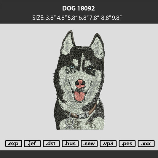 dog 180926 Embroidery Design Machine Files