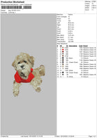 Dog 1810 Embroidery File 6 sizes