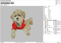 Dog 1810 Embroidery File 6 sizes