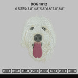 Dog 1812 Embroidery File 6 sizes