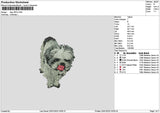 Dog 1901e Embroidery File 6 sizes