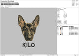 Dog 2011b Embroidery File 6 sizes