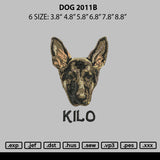 Dog 2011b Embroidery File 6 sizes