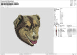 Dog 2103a Embroidery File 6 sizes