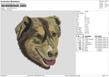 Dog 2103a Embroidery File 6 sizes