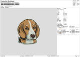 Dog 2103b Embroidery File 6 sizes