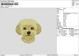 Dog 2112c Embroidery File 6 sizes