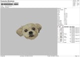 Dog 2212 Embroidery File 6 sizes