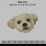 Dog 2212 Embroidery File 6 sizes