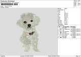 Dog 2212 Embroidery File 6 sizes