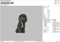 Dog 2301 Embroidery File 6 sizes