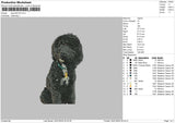 Dog 2301 Embroidery File 6 sizes