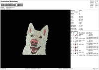 Dog 2303 Embroidery File 6 sizes