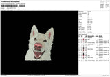 Dog 2303 Embroidery File 6 sizes