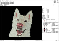 Dog 2303 Embroidery File 6 sizes