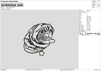 Dog 2312 Embroidery File 6 sizes