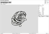 Dog 2312 Embroidery File 6 sizes