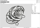 Dog 2312 Embroidery File 6 sizes