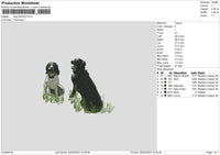 Dog 2402 Embroidery File 6 sizes