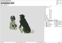 Dog 2402 Embroidery File 6 sizes