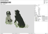 Dog 2402 Embroidery File 6 sizes