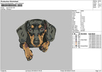 Dog 2412 Embroidery File 6 sizes