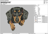 Dog 2412 Embroidery File 6 sizes