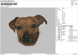 Dog 2505 Embroidery File 6 sizes