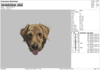 Dog 2511 Embroidery File 6 sizes