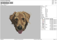 Dog 2511 Embroidery File 6 sizes