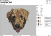 Dog 2511 Embroidery File 6 sizes