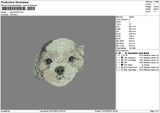 Dog 2610 Embroidery File 6 sizes