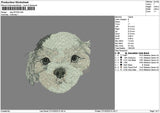 Dog 2610 Embroidery File 6 sizes