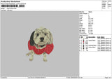 Dog 2702 Embroidery File 6 sizes