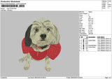 Dog 2702 Embroidery File 6 sizes