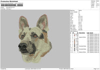 Dog 2801 Embroidery File 6 sizes