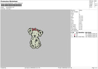 Dog 2805 Embroidery File 6 sizes