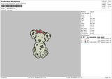 Dog 2805 Embroidery File 6 sizes