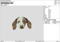 Dog Head 2908 Embroidery File 6 sizes
