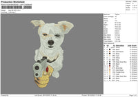 Dog 2912 Embroidery File 6 sizes