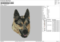 Dog 3024 Embroidery File 6 sizes