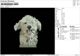 Dog 3003 Embroidery File 6 sizes