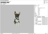 Dog V26 Embroidery File 4 size