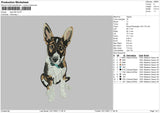 Dog V26 Embroidery File 4 size